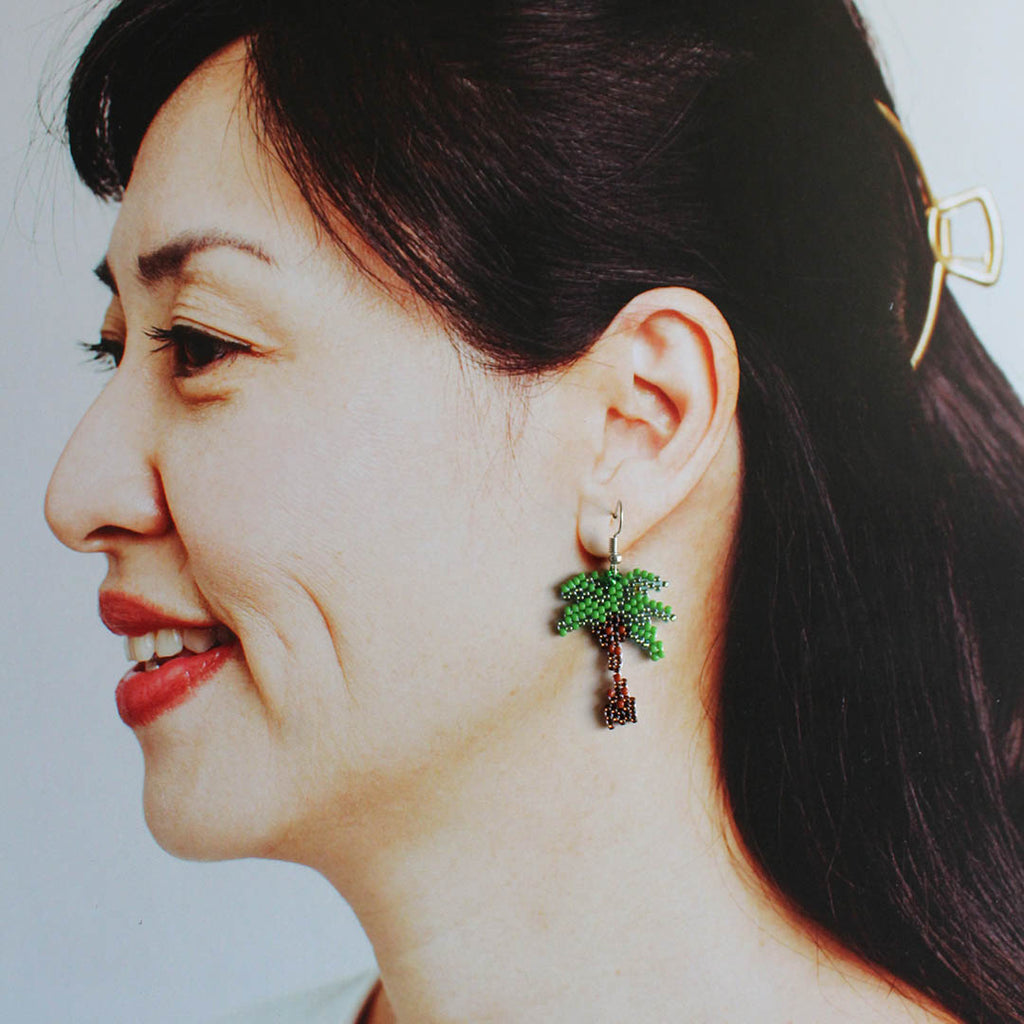 beaded-palm-tree-earrings-GIN & JACQIE